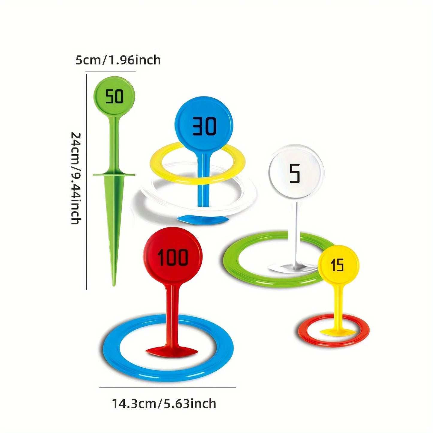 1 set of outdoor beach sports throwing rings, grass game equipment, ring throwing games,Suitable for outdoor courtyards games