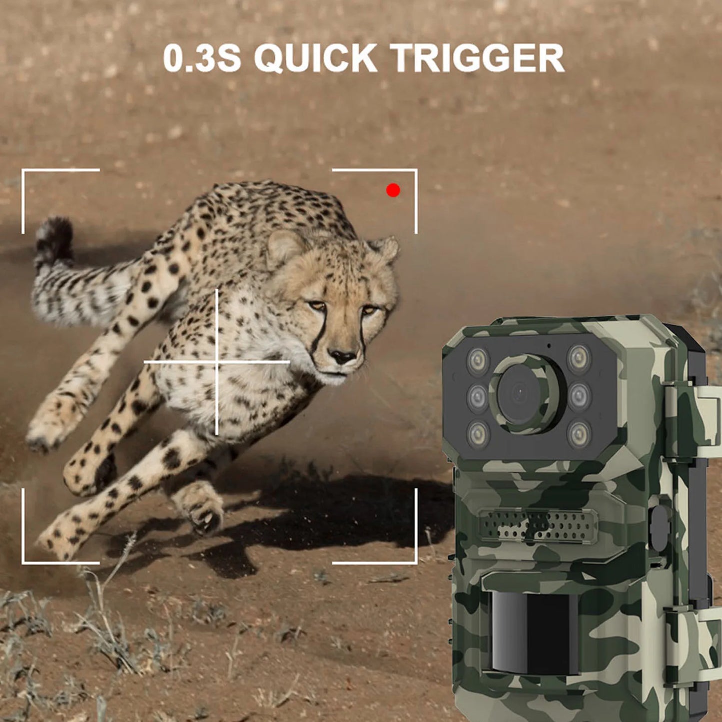 Hunting Camera Trail Camera Game IP66 Waterproof 14MP 120° Wide Angle 4G LTE Night Vision HD 4K Motion Detection for Shooting