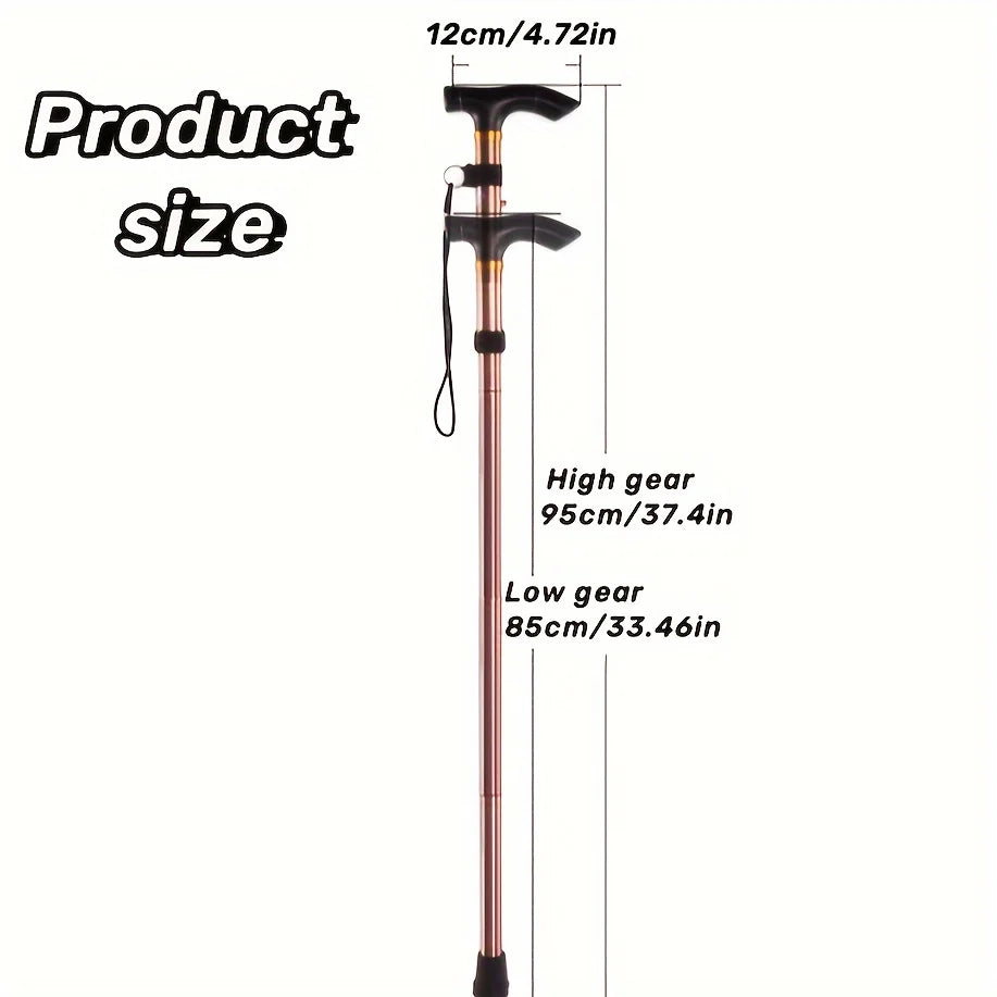 Outdoor Trekking Sticks, Outdoor Folding Trekking Sticks, Mountaineering Auxiliary Supplies, Five-Section Telescopic Trekking Sticks, Elderly Crutches, Walking Sticks, Travel Crutches