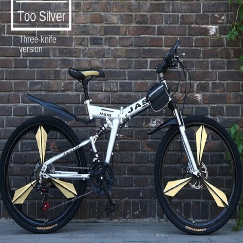 JOYLOVE 24/26-Inch Mountain Bike Adult Students Undefined Variable Speed Car Folding Double Disc Brake Shock Absorption Bicycle