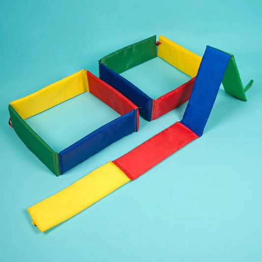 Children Outdoor Portable Game Toys Jumping Lattice Drilling Hole Kindergarten Sports Physical Training Props Indoor Fun Games