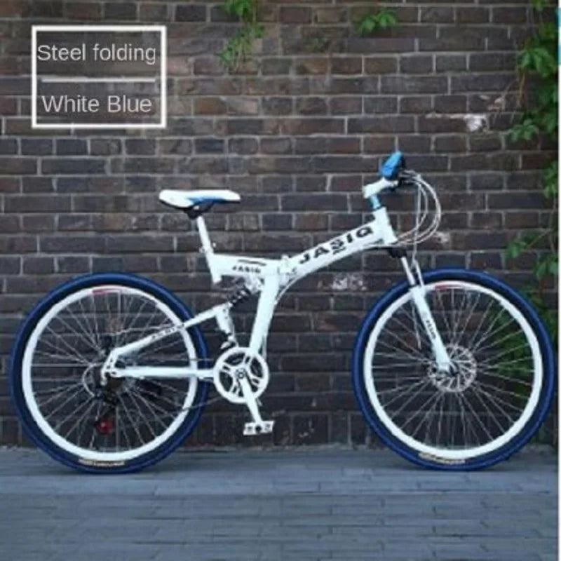 JOYLOVE 24/26-Inch Mountain Bike Adult Students Undefined Variable Speed Car Folding Double Disc Brake Shock Absorption Bicycle