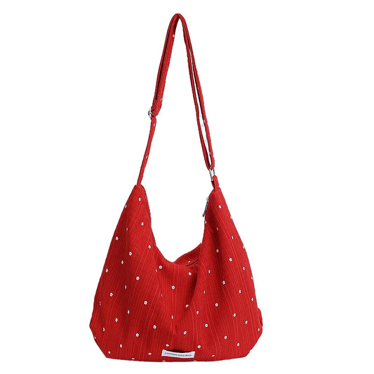 Handbags for women. Leisure bag women's 2025 new trend line light cloth shoulder bag large capacity class commuter tote bag