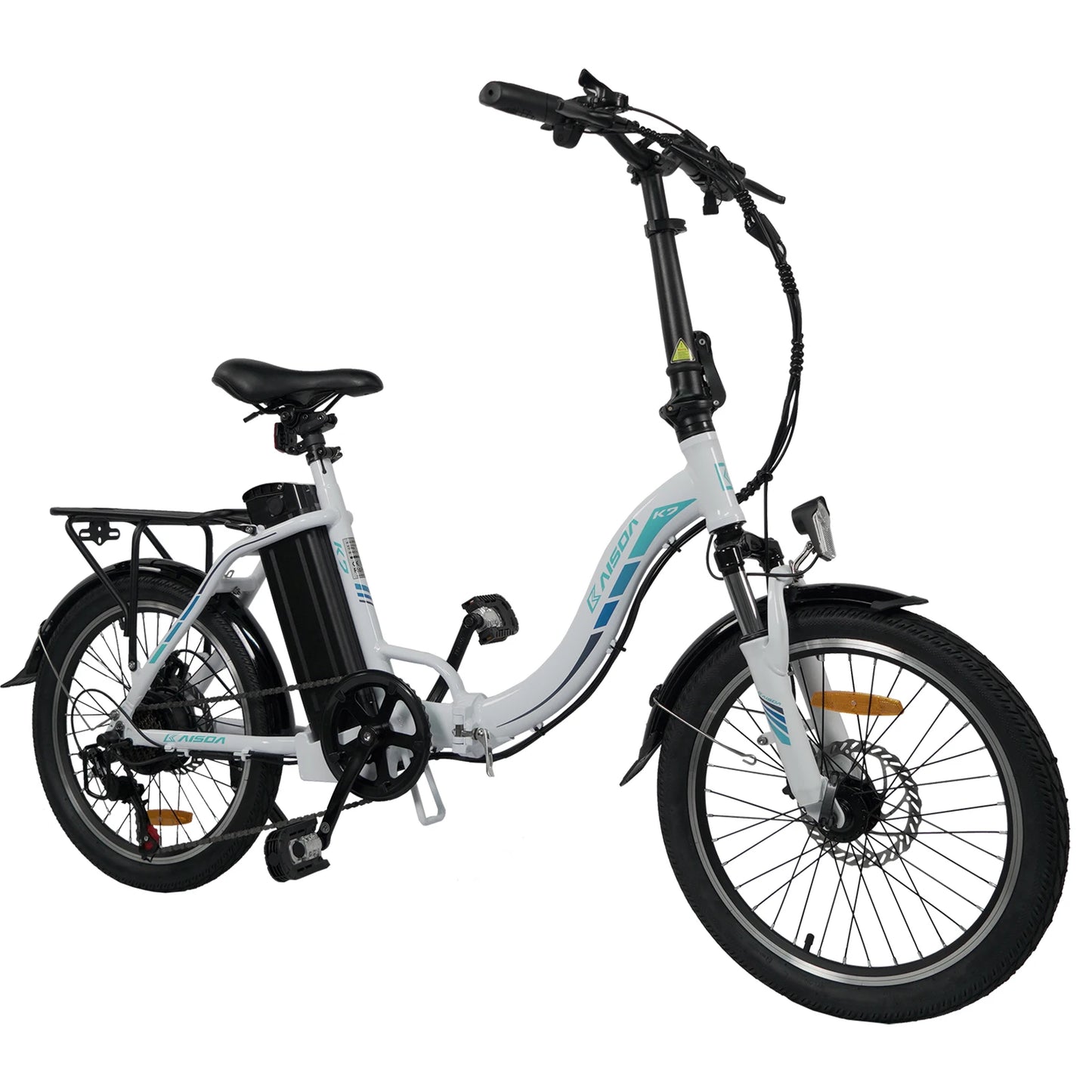 KAISDA K7 E-Bike for Women Adult 250W Motor Electric Bike 36V 12.5Ah Battery 20 Inch Rubber Tires City Commuter Electric Bike