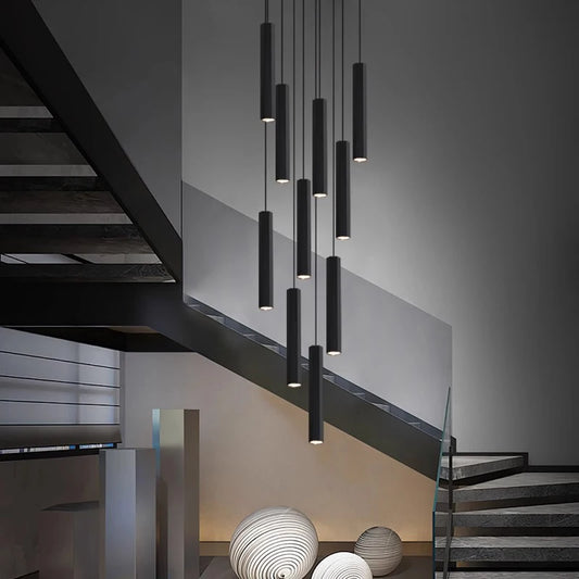 Modern home decor led lights pendant light lamps forstaircase Chandeliers for living room hanging light indoor lighting