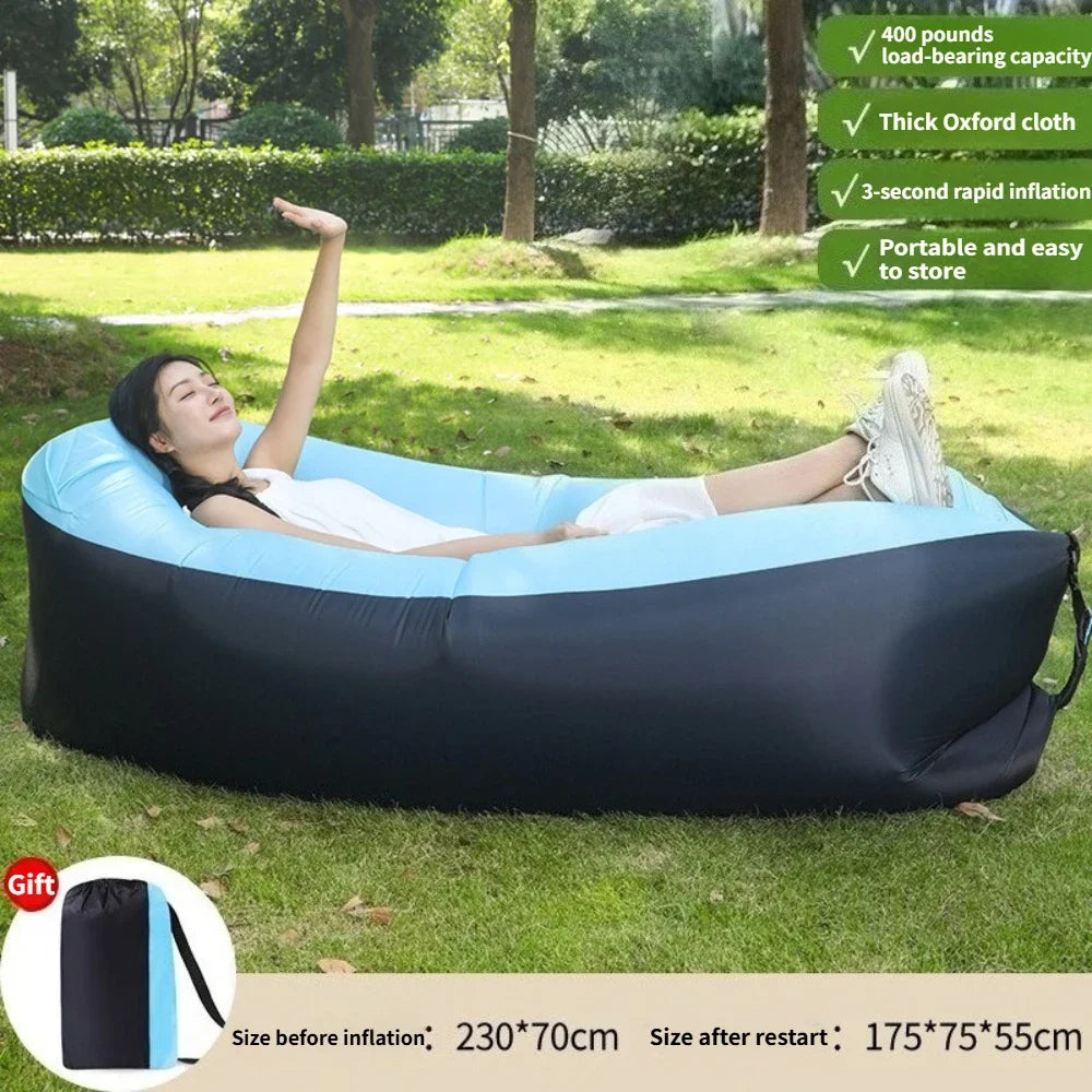 Outdoor Inflatable Sofa Comfortable Camp Picnic Multi Scene Lying Down Sofa Portable Lightweight Lazy Sofa Multifunctional