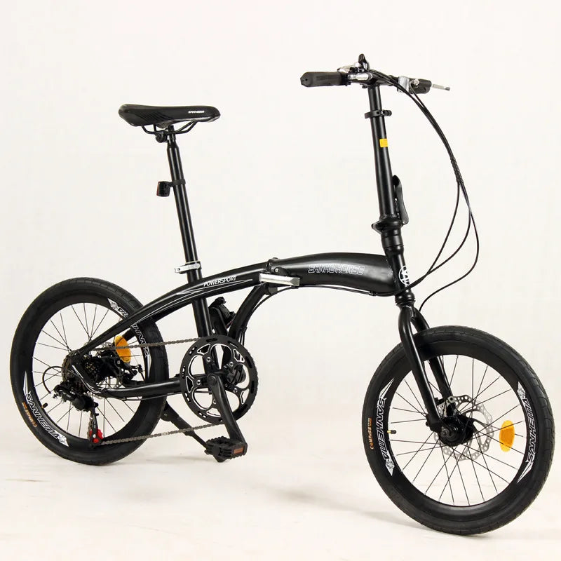 Folding Variable-Speed Bicycle for Male and Female Students, Lightweight and Portable, Cross-border Export for Driving, 20 in