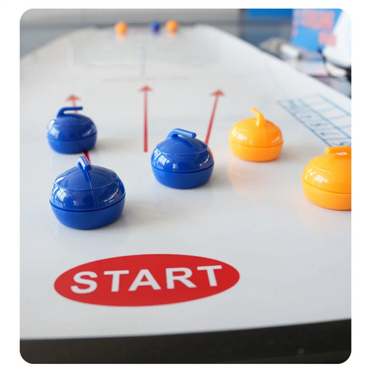 B87B-Indoor Desktop Curling Game Magnetic Indoor Board Game With Eight Stones For Kids And Adults