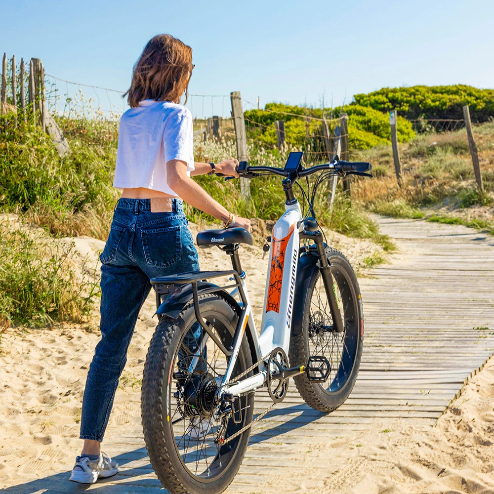 Shengmilo MX06 Adults Electric bike 48V17.5AH Battery Fat Tire E-Mountain Ebike men's  women City e bike 500W Electric bicycle