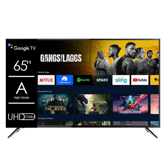 Hitv Smart Display 65 Inch TV Narrow Screen 4K LED Flat Screen Android WebOS Smart Television
