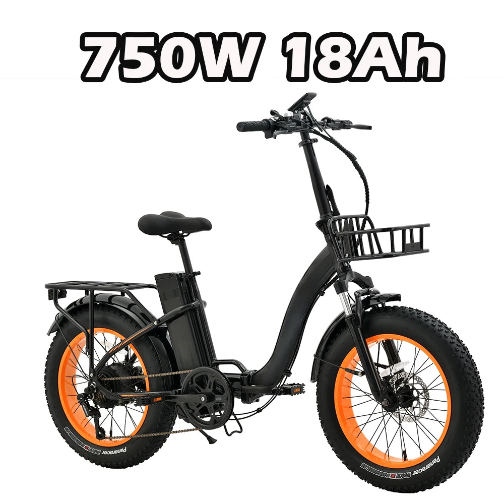20" Folding e-bike Men and Women 1000W motor 45km/h and 48V 18Ah Removable lithium-ion Electric Bike Bicycle 7-speed