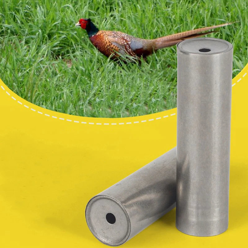 Outdoor Steel Bird Shooting Whistle Pheasant Hunting Whistle for Hunter Bird Calls Hunting Pheasant Gear