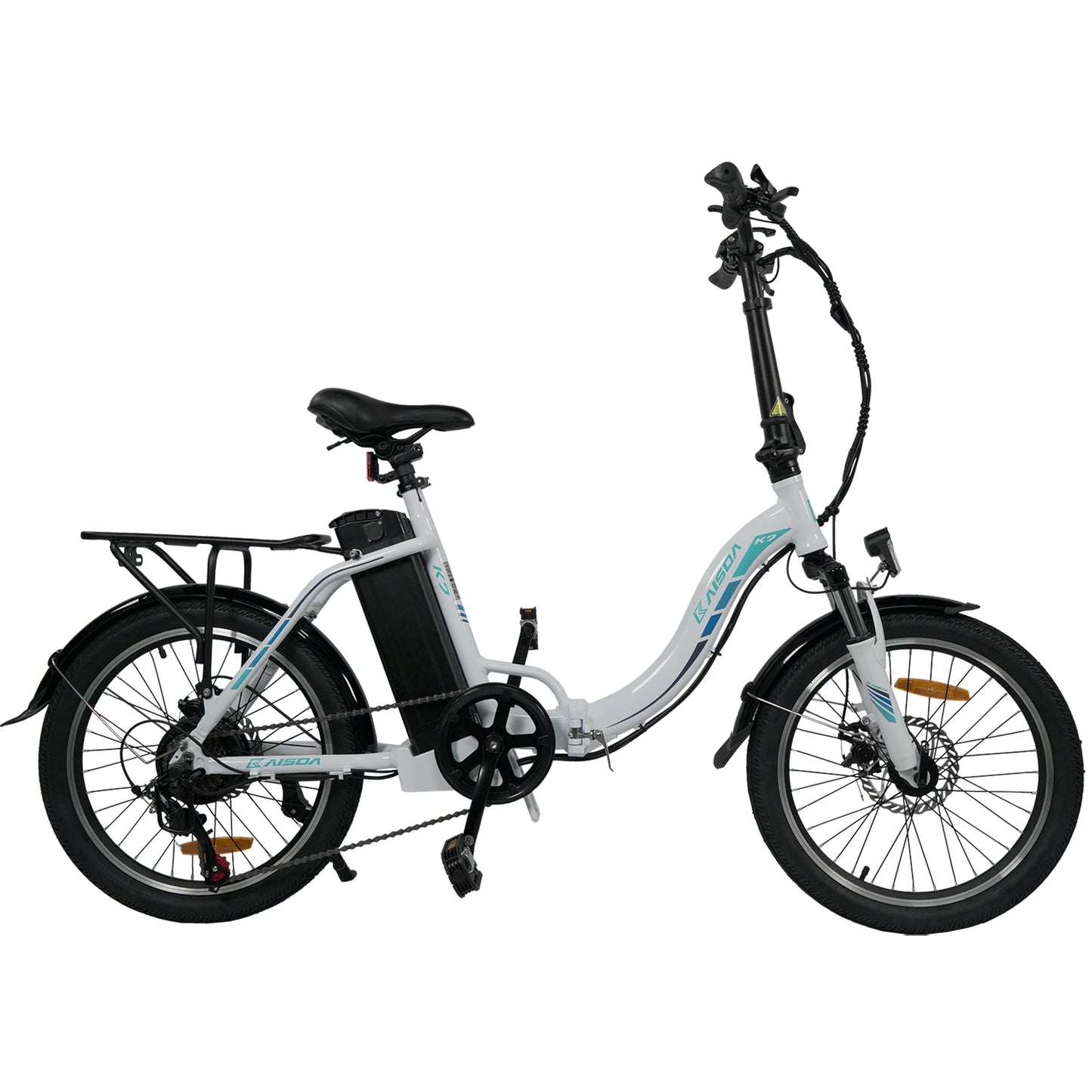 KAISDA K7 E-Bike for Women Adult 250W Motor Electric Bike 36V 12.5Ah Battery 20 Inch Rubber Tires City Commuter Electric Bike
