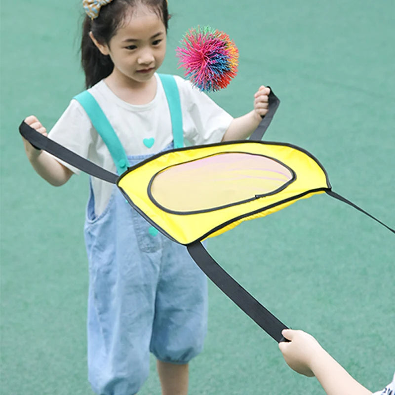Outdoor Games Two-Player Interactive Throw and Catch Bounce Ball Children Kindergarten Sensory Integration Training Sports Toys