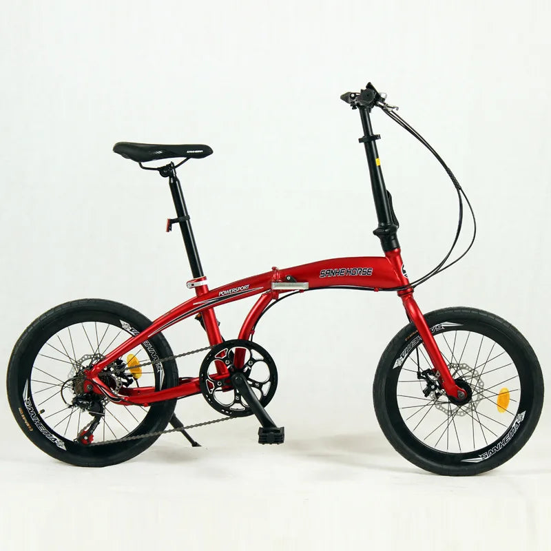 Folding Variable-Speed Bicycle for Male and Female Students, Lightweight and Portable, Cross-border Export for Driving, 20 in