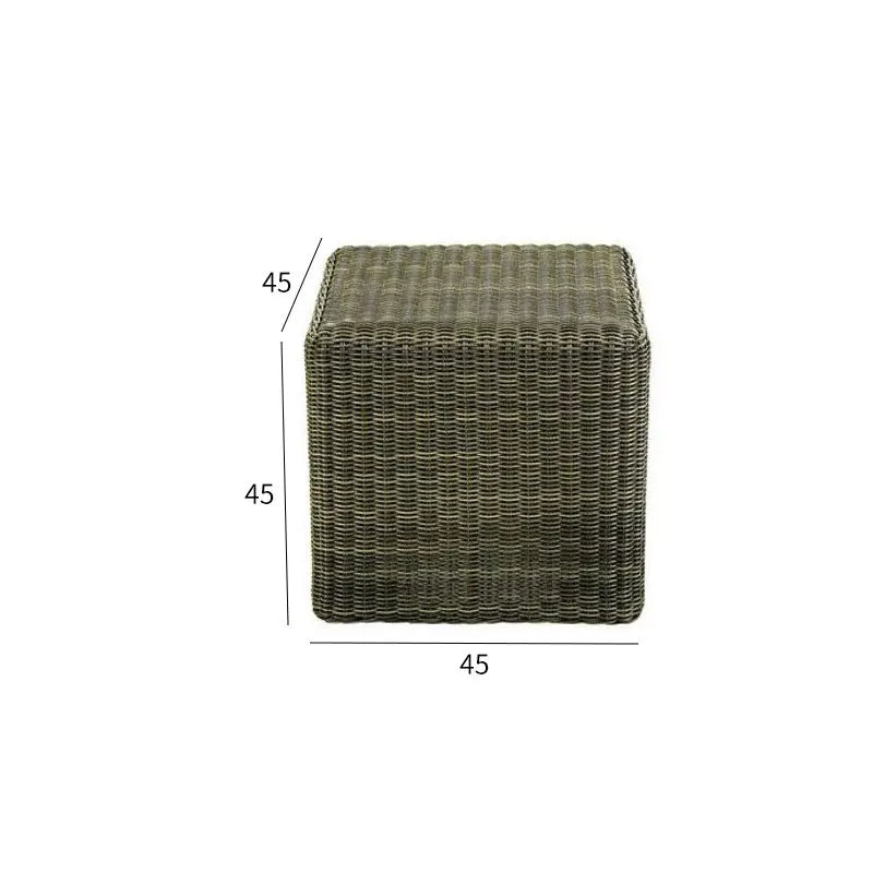 Outdoor rattan sofa combination balcony courtyard living room garden sun room round rattan outdoor model room villa leisure