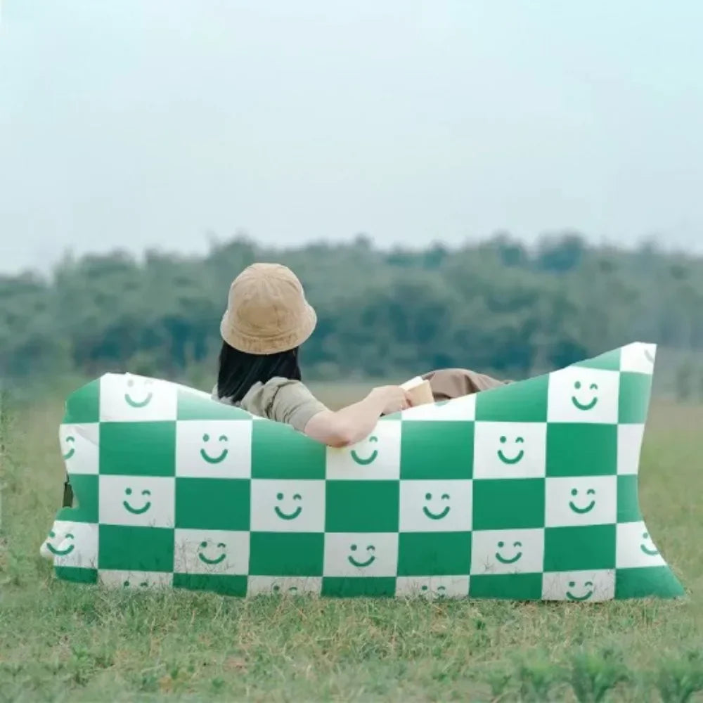 Outdoor Inflatable Sofa Comfortable Camp Picnic Multi Scene Lying Down Sofa Portable Lightweight Lazy Sofa Multifunctional