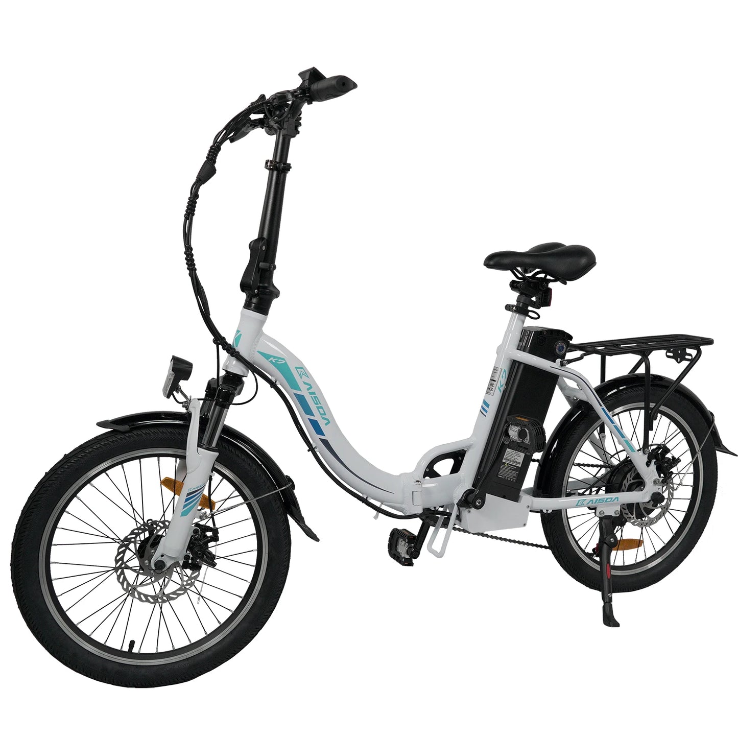 KAISDA K7 E-Bike for Women Adult 250W Motor Electric Bike 36V 12.5Ah Battery 20 Inch Rubber Tires City Commuter Electric Bike