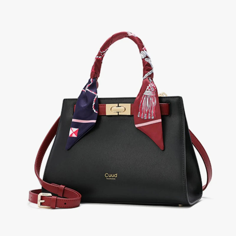 Women's handbag, mother's bag, women's crossbody bag, hand-held small bag, silk scarf, genuine leather women's bag