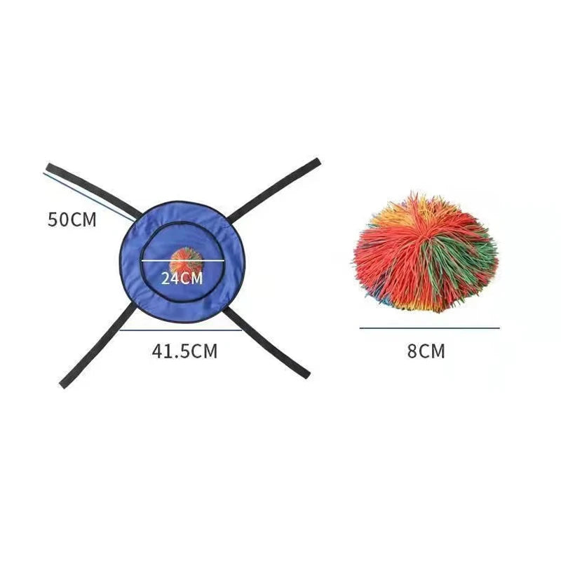 Outdoor Games Two-Player Interactive Throw and Catch Bounce Ball Children Kindergarten Sensory Integration Training Sports Toys