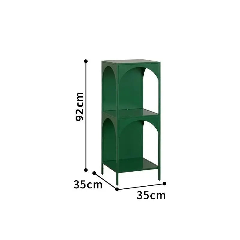 Living Room Storage Racks Organizer for Room Bookshelf Decorations 3-tier Iron Shelf Cabinets Multifunctional Nordic Furniture