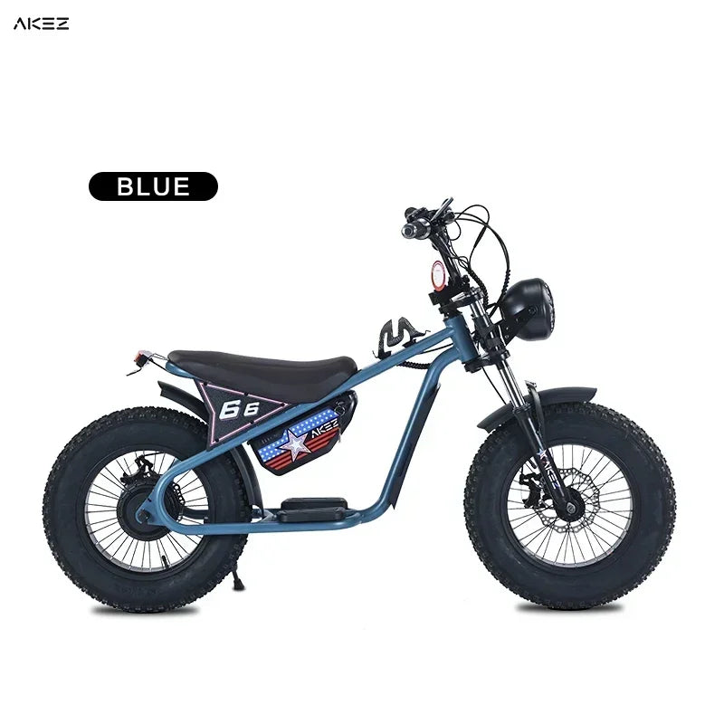 Factory direct delivery of the 2025 new AKEZ 36V 350W 15AH fat tire safety electric motorcycle specially designed for children