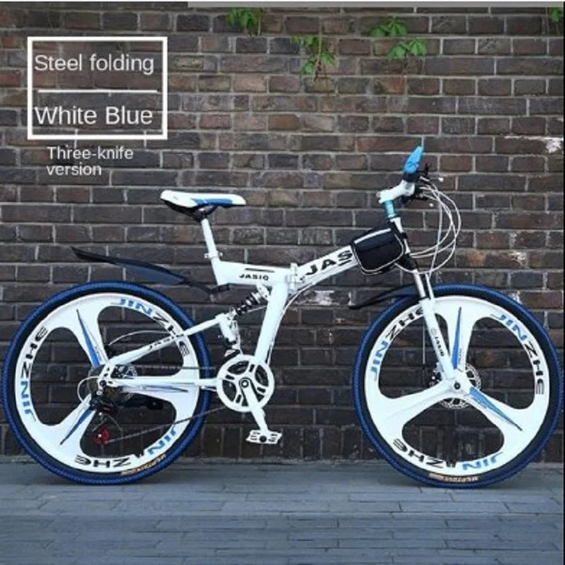 JOYLOVE 24/26-Inch Mountain Bike Adult Students Undefined Variable Speed Car Folding Double Disc Brake Shock Absorption Bicycle