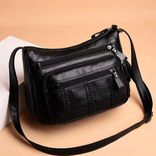 Middle aged women's bag, mother's bag, 2024 new summer bag, women's fashionable and simple shoulder bag, crossbody bag