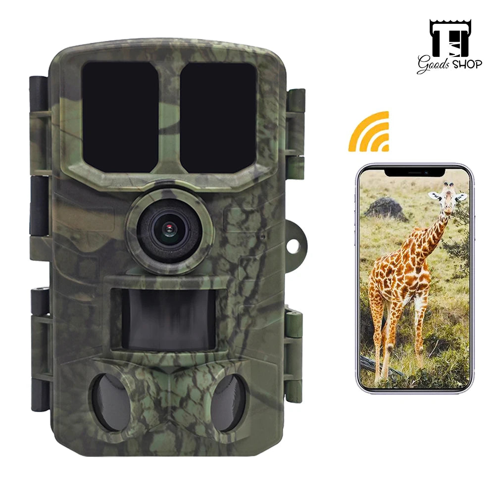 Hunting Camera IP66 Waterproof WiFi/Bluetooth Connection Program Control Hunting Camera Video Recording 0.2 Second Trigger Speed
