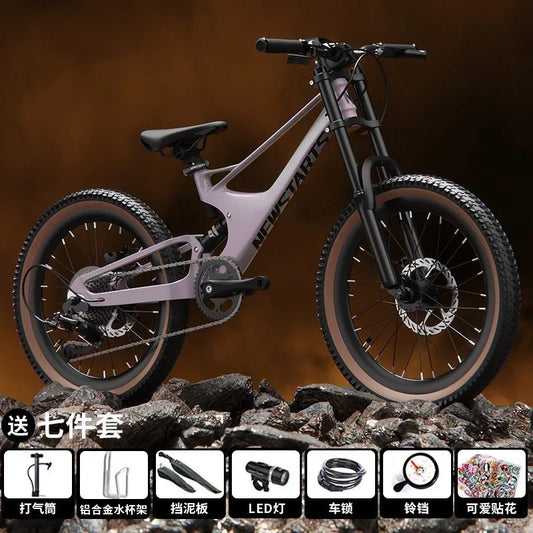Bike 22 Inch Magnesium Alloy Soft Tail Bicycle For Students To Ride Outdoor Mountain Bikes Youth Bikes Road Bikes