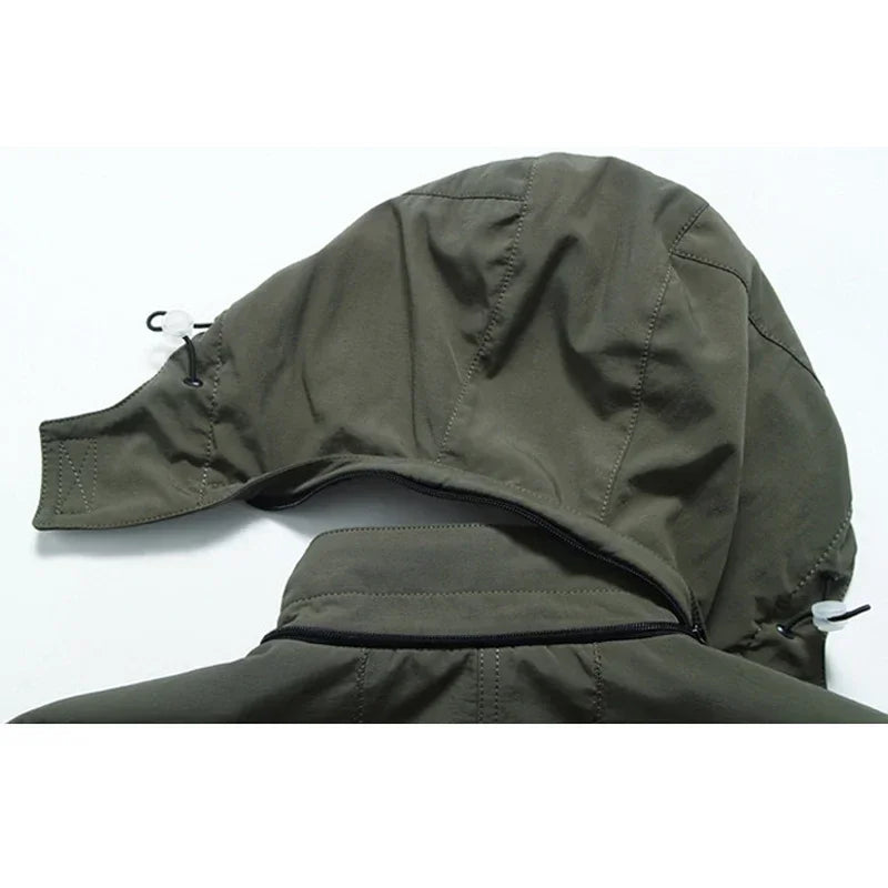 Clothing Men's spring autumn Jackets Casual Outwear Hiking Windbreaker Hooded Coats Fashion Army Cargo Bomber Jackets Mens